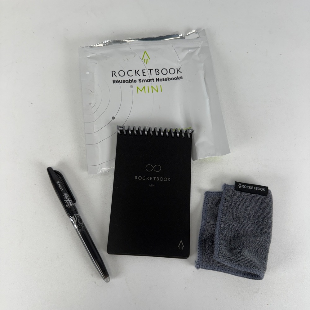 Rocketbook Mini Reusable Smart Notebook 3.5x5.5 EVR-M-K-A  BLK- Dot Grid NOB